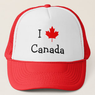 Boné Eu amo o chapéu de Canadá
