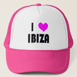 Boné Eu amo o chapéu de Ibiza