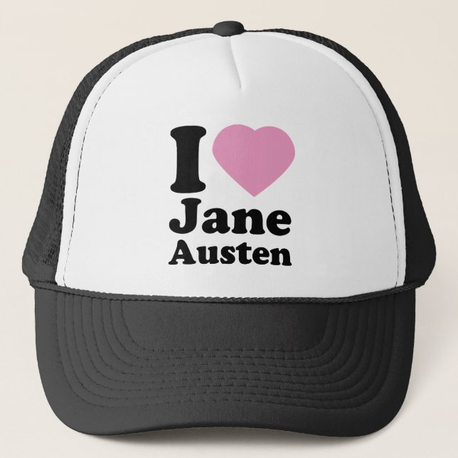 Boné Eu amo o chapéu de Jane Austen (Frente)