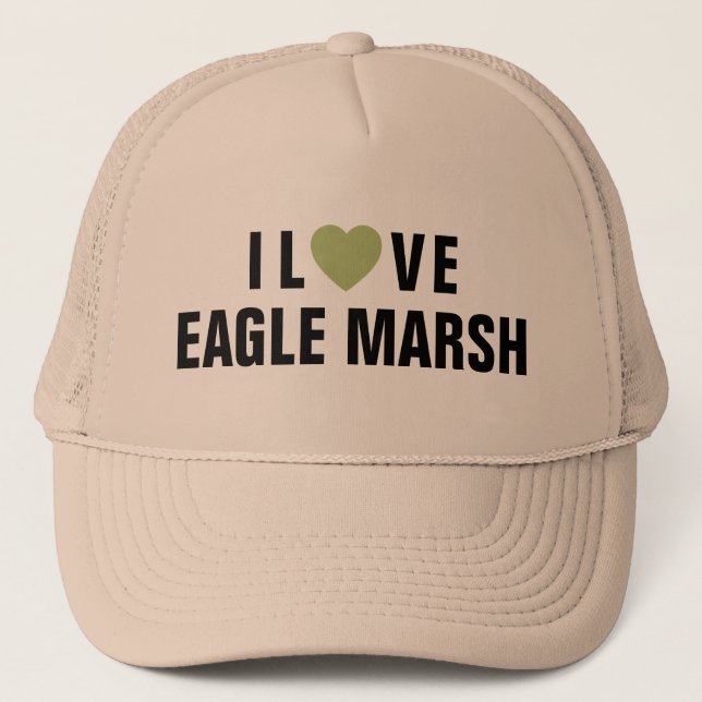 Boné Eu Amo O Chapéu De Viajante Eagle Marsh™ (Frente)