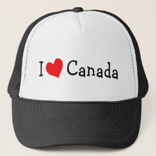 Boné Eu amo o chapéu do Canadá