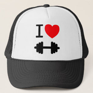 Boné Eu amo o chapéu do halterofilismo