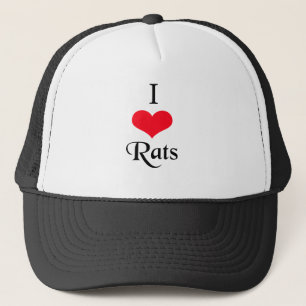 Boné Eu amo o chapéu dos ratos