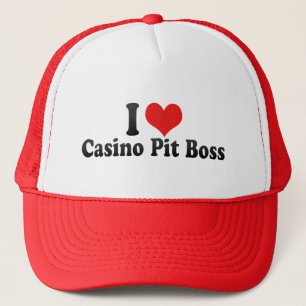 Boné Eu amo o chefe de poço do casino