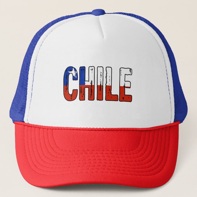 Boné Eu amo o Chile (Frente)