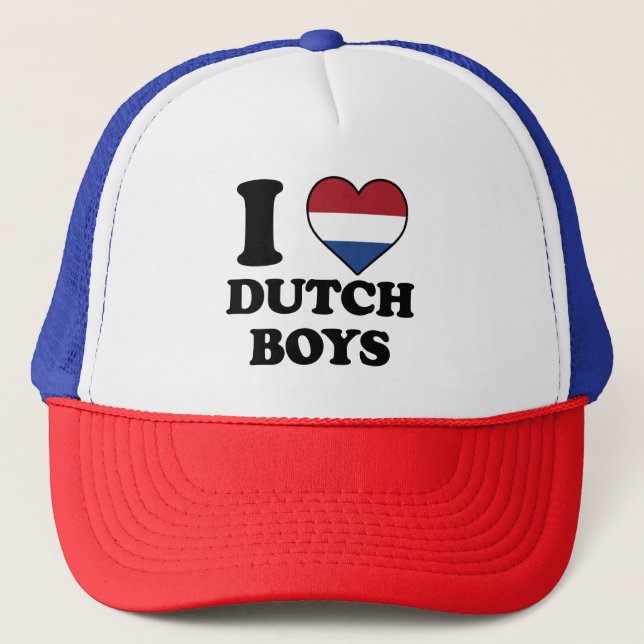Boné Eu amo o Dutch Boys (Frente)