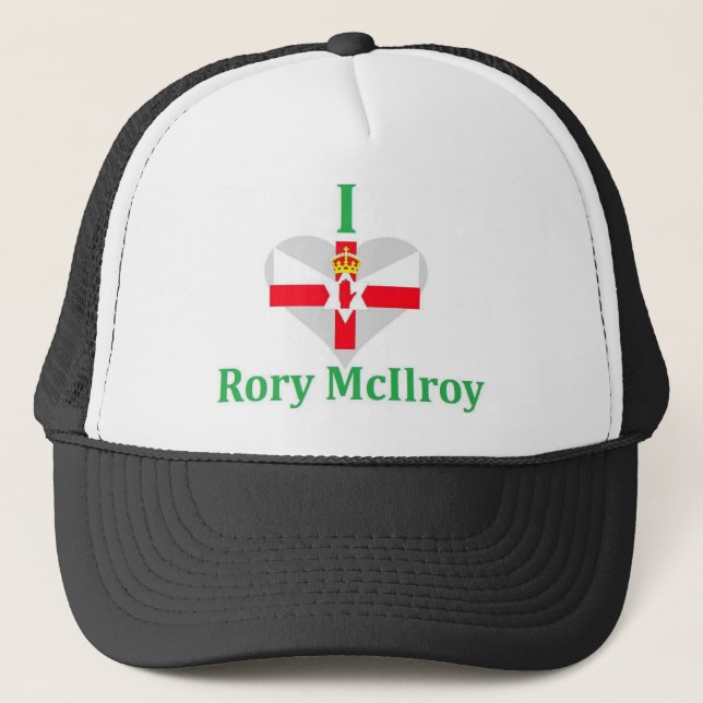 Boné Eu amo o estilo da bandeira de Rory McIlroy (Frente)
