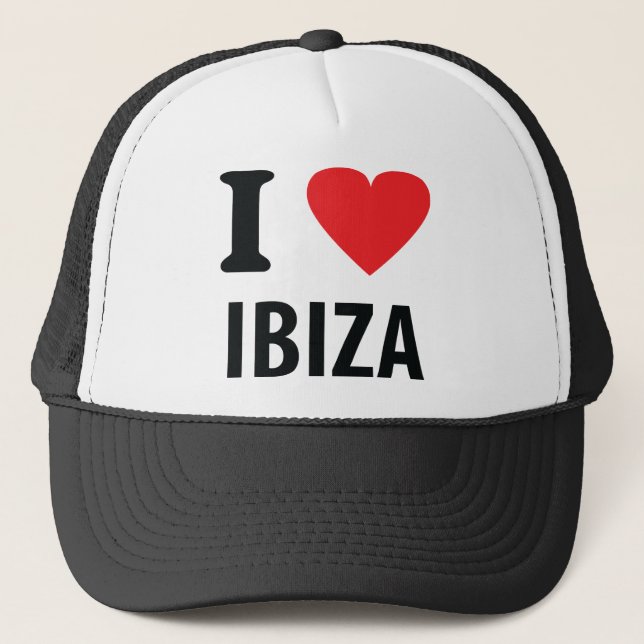Boné Eu amo o ícone de Ibiza (Frente)