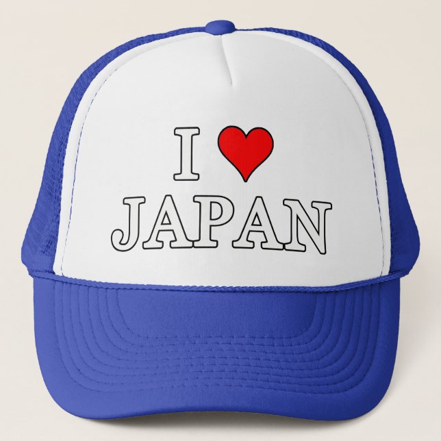 Boné Eu amo o Japão (Frente)