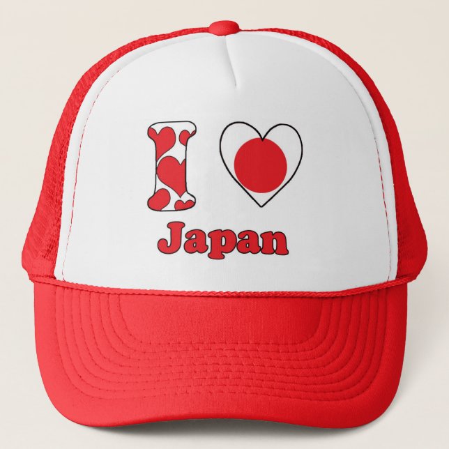 Boné Eu amo o Japão (Frente)