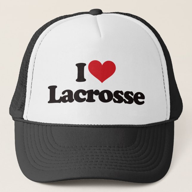 Boné Eu amo o Lacrosse (Frente)
