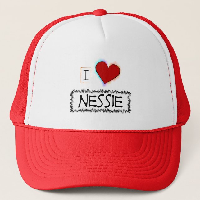 Boné Eu amo o Nessie (Frente)