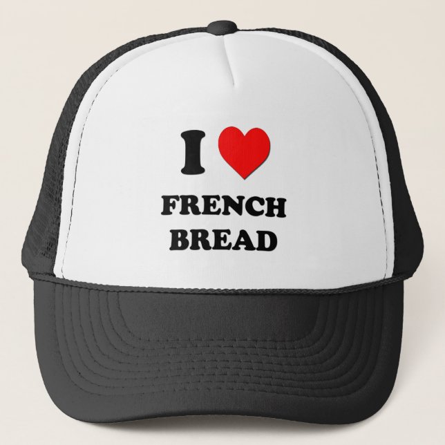 Boné Eu amo o pão francês (Frente)