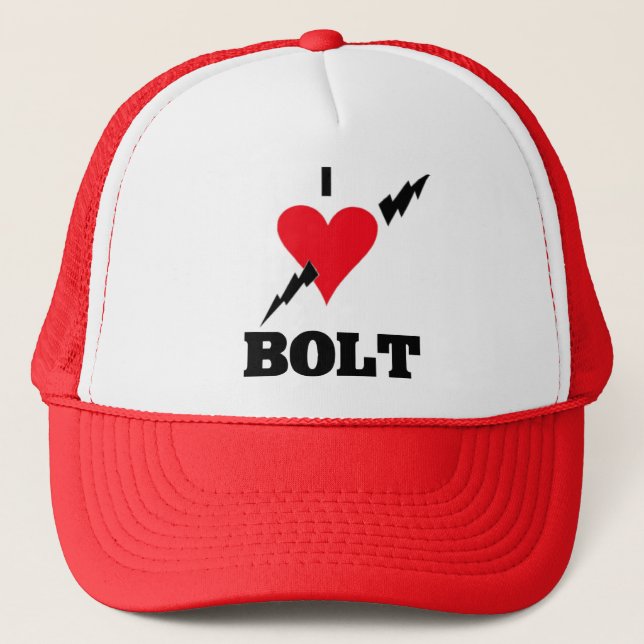 Boné Eu amo o PARAFUSO (de Usain) (Frente)