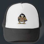 Boné Eu amo o pinguim dos Latkes<br><div class="desc">Um pinguim do feriado do divertimento apenas para o Hanukkah. Mostre fora seu espírito do feriado com este pinguim loving do latke bonito.</div>
