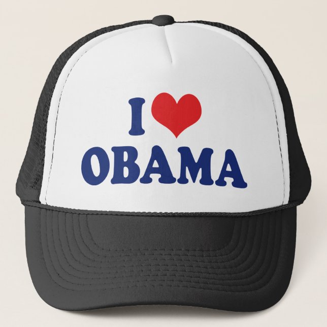 Boné Eu Amo o Presidente Obama (Frente)