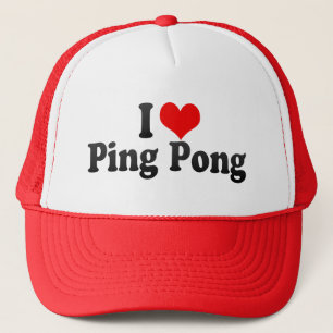 Boné Eu amo o sibilo Pong