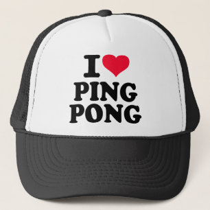 Boné Eu amo o sibilo Pong