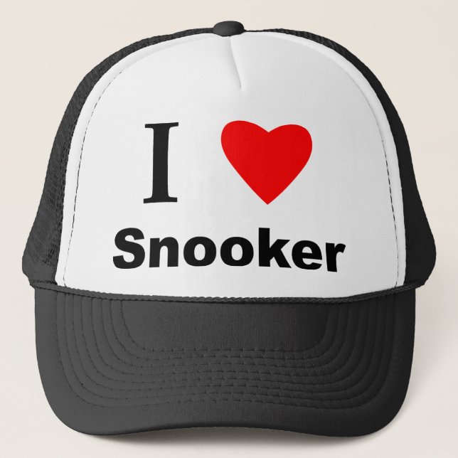 Boné Eu amo o Snooker (Frente)