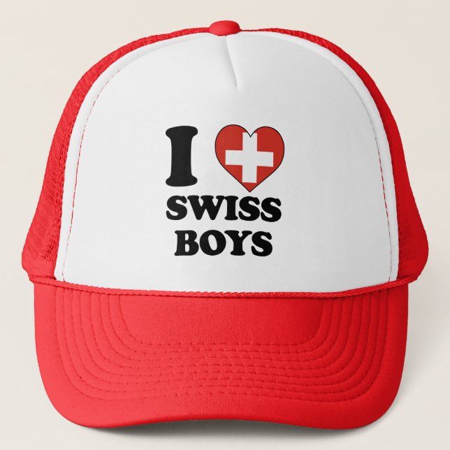 Boné Eu amo o Swiss Boys (Frente)