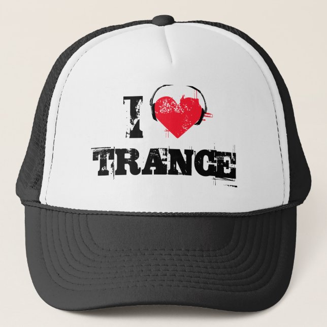 Boné Eu amo o trance (Frente)