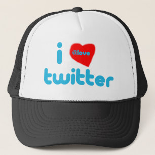 Boné Eu amo o Twitter O CHAPÉU