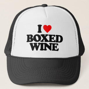 BONÉ EU AMO O VINHO ENCAIXOTADO