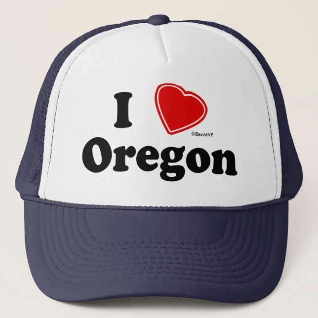Boné Eu amo Oregon (Frente)