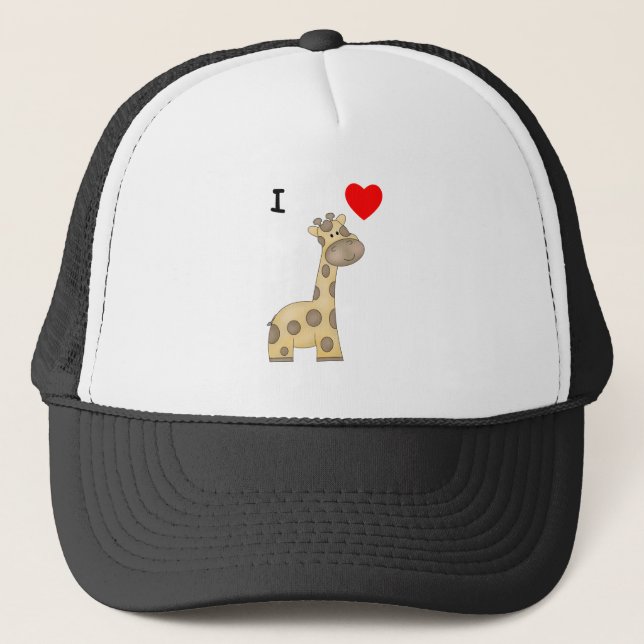 Boné Eu amo os girafas (3) (Frente)
