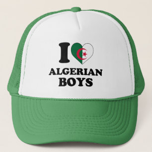 Boné Eu amo os meninos argelinos