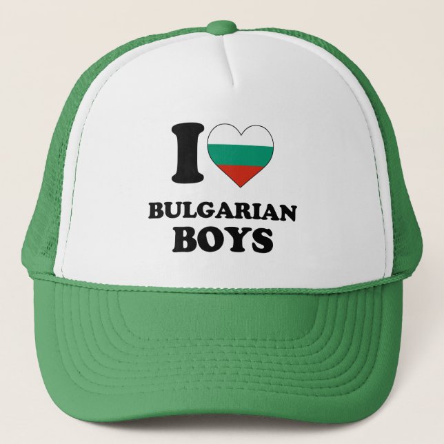 Boné Eu amo os meninos búlgaros (Frente)