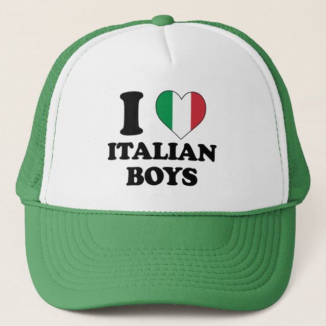 Boné Eu amo os Meninos Italianos (Frente)
