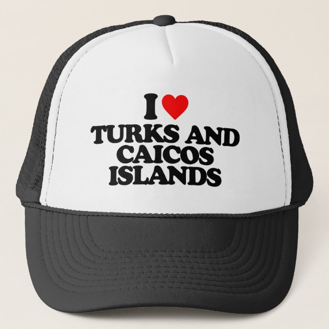 BONÉ EU AMO OS TURCOS E AS ILHAS CAICOS (Frente)