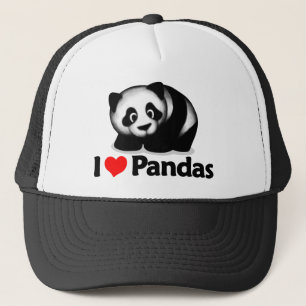Boné Eu amo pandas