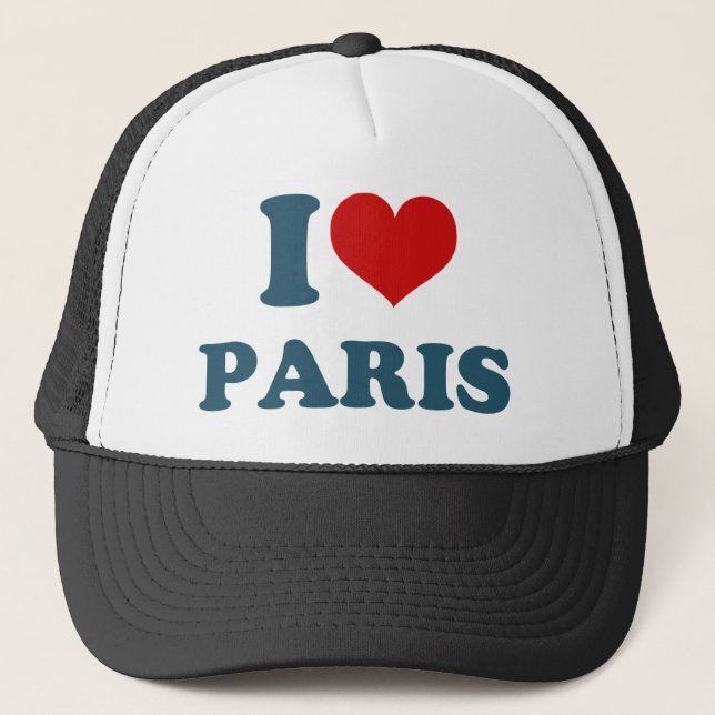 Boné Eu Amo Paris (Frente)