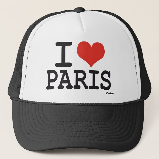 Boné Eu amo Paris (Frente)