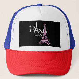 Boné Eu Amo Paris Eiffel Torre França Souvenir Francês