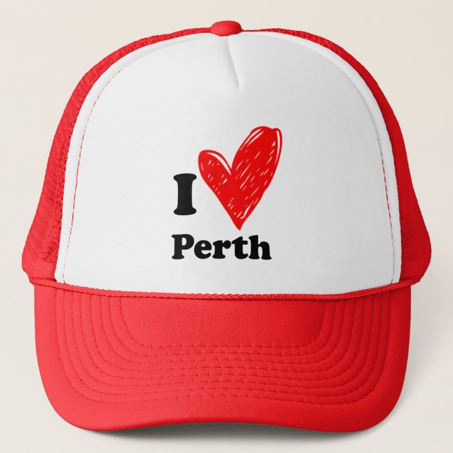 Boné Eu amo Perth (Frente)