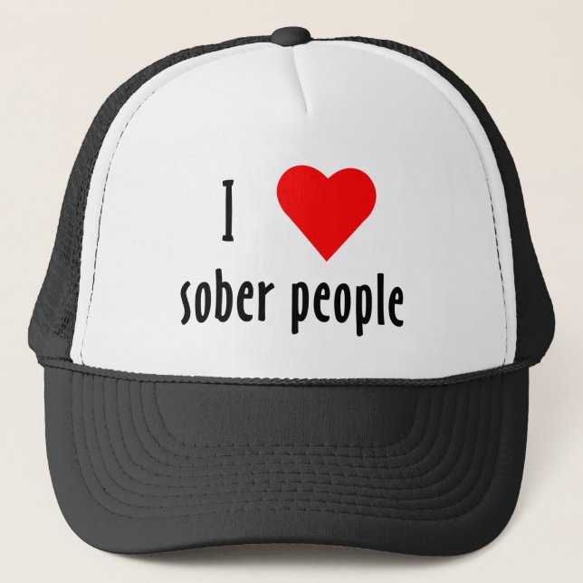 Boné Eu amo Pessoas Sober (Frente)