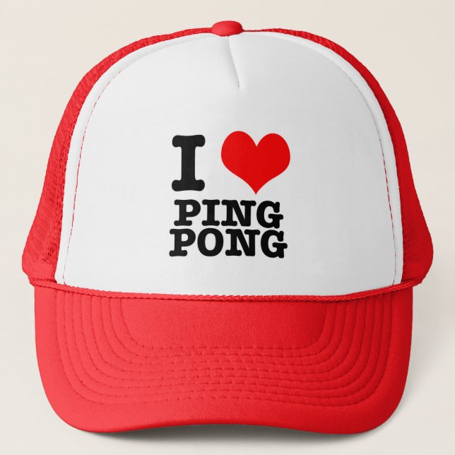 BONÉ EU AMO PING PONG (Frente)