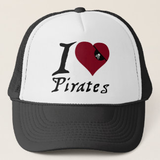 Boné Eu amo piratas (do coração)