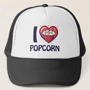 Boné Eu amo Popcorn