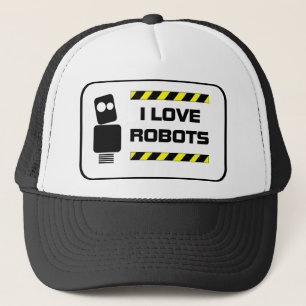 Boné Eu amo robôs