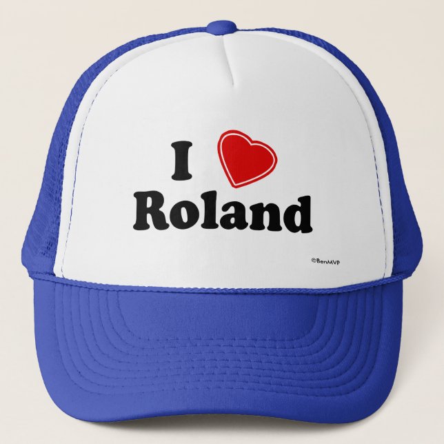 Boné Eu amo Roland (Frente)