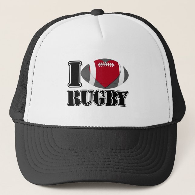 Boné Eu Amo Rugby - Chapéu (Frente)