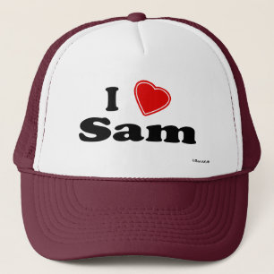 Boné Eu amo Sam