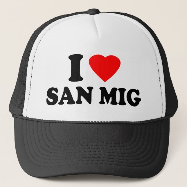 Boné Eu amo San Mig (Frente)