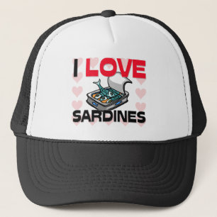 Boné Eu amo sardinhas