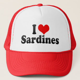 Boné Eu amo sardinhas