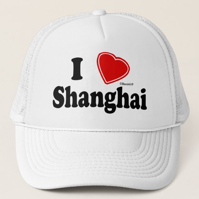 Boné Eu amo Shanghai (Frente)